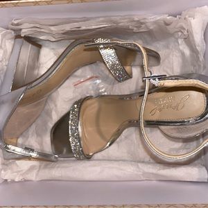 Silver Heels New Size 8